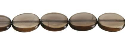 Smoky Quartz Bead Oval Shape Gemstone