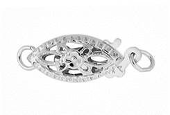 14kw 5.5x13mm 1 strand filigree fish hook clasp