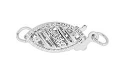 14kw 5.5x13mm 1 strand filigree fish hook clasp