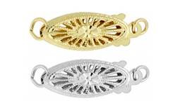 14K FILIGREE FISH HOOK 15MM CLASP 2521-14K