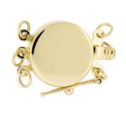 MULTI-STRAND ROUND CLASP  WITH SAFETY 2539-14K