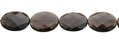 6x9mm oval faceted smoky quartz