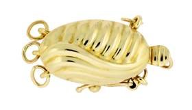 MULTI-STRAND OVAL FANCY CLASP W/SAFETY 2606-14K