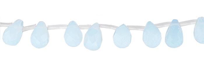 Opalite Bead Drill Through Drop Faceted Shape