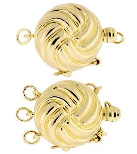 MULTI-STRAND ROUND CLASP WITH SAFETY 2619-14K
