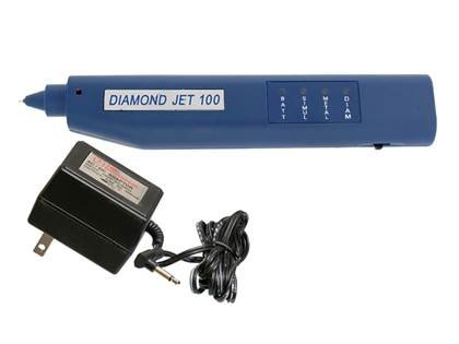 diamond jet tester with rechargeable batteries and ac/dc adapter
