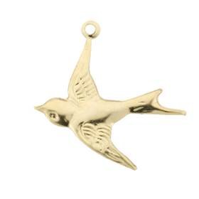 14ky 17mm bird charm