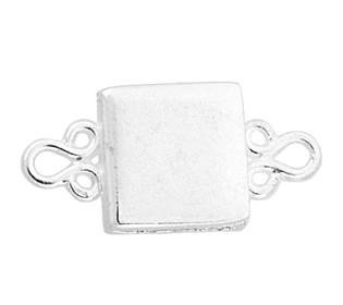 sterling silver 10mm square magnetic clasp