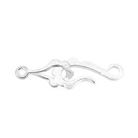 sterling silver 20x10mm seahorse hook and eye clasp