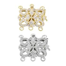 14K Diamond Accent Filigree Clasps