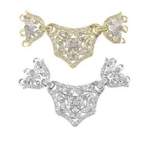 14K Diamond Floral Connector