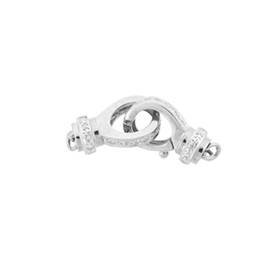 14kw 1 strand diamond accent lobster clasp