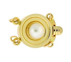 MULTI-STRAND ROUND PEARL CLASPS 2687-14K