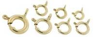 10k Gold Spring Ring Clasps (Open Ring)