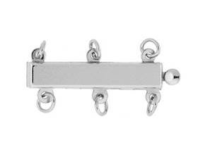 14kw 4x21mm 3 strands multi-strand bar clasp