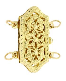 MULTI-STRAND FILIGREE CLASP 2765-14K