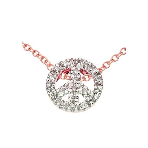14kr 8.5mm 8pts/20pcs peace charm