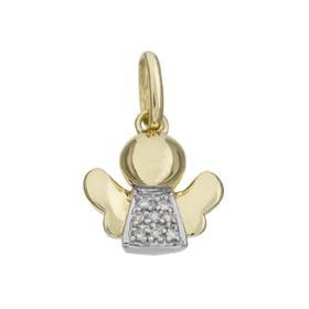 14ky 10mm 3pts/8pcs angel charm