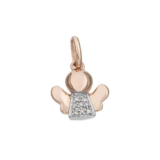14kr 10mm 3pts/8pcs angel charm