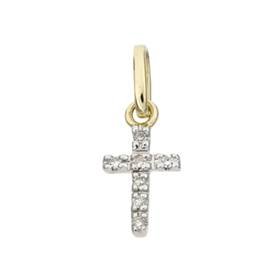 14ky 10mm 4pts/7pcs cross charm style b