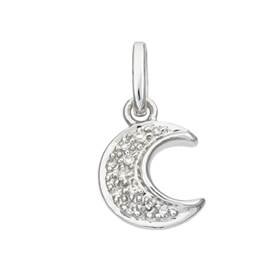 14kw 10mm 4pts/11pcs quarter moon charm
