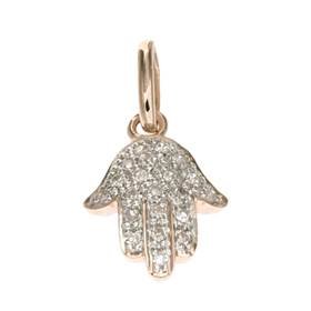 14kr 12mm 8pts/21pcs hamsa charm