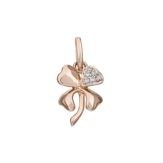 14kr 10mm 2pts/6pcs clover charm