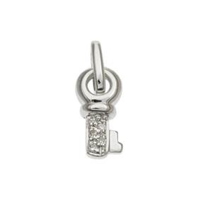 14kw 10mm 2pts/5pcs.dia. key charm