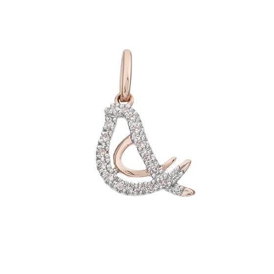 14kr 15mm 8pts/18pcs bird charm