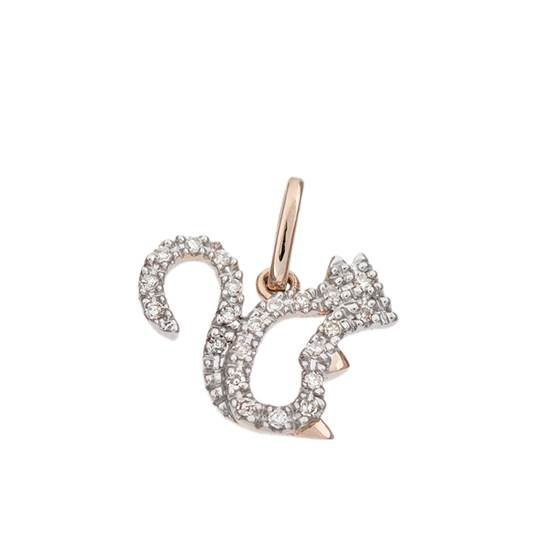 14kr 14mm 8pts/20pcs squirrel charm