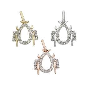 14K Diamond Spider Charms