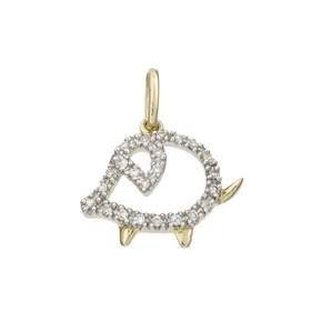 14ky 15mm 9pts/23pcs pig charm