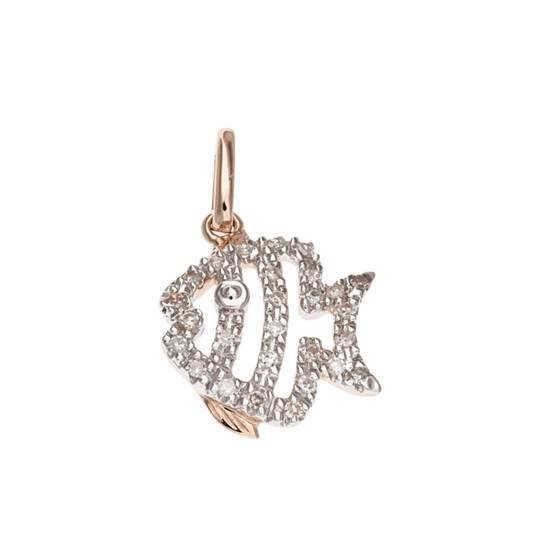 14kr 12mm 10pts/27pcs angelfish charm