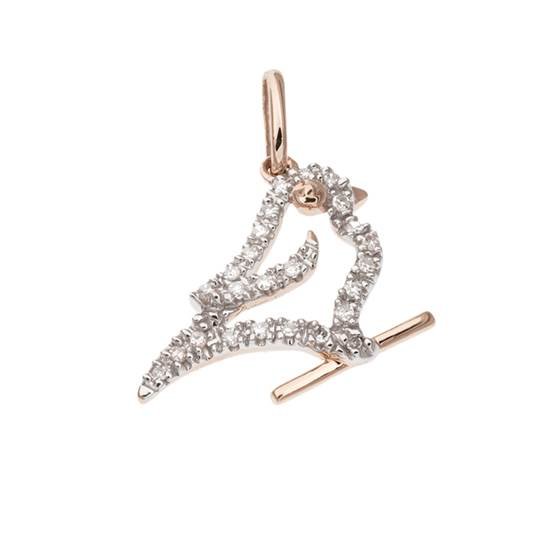 14kr 16mm 9pts/25pcs bird charm