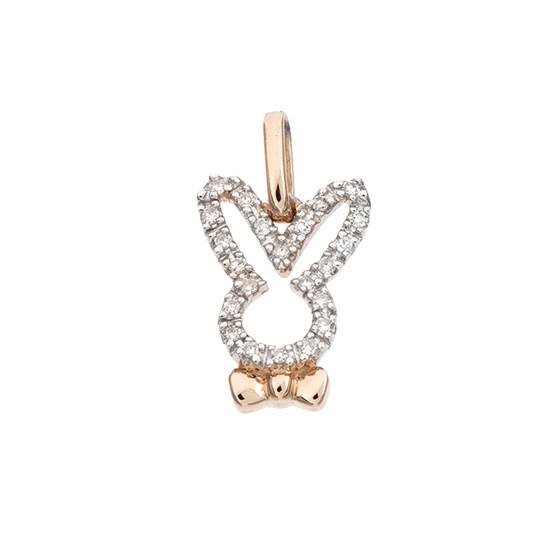 14kr 13mm 8pts/22pcs rabbit charm
