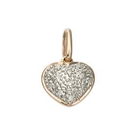 14kr 9mm 5pts/13pcs heart charm style c