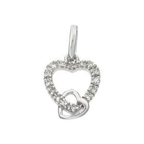 14kw 10mm 6pts/15pcs heart charm style d