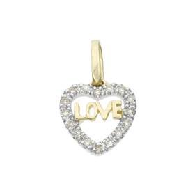 14ky 10mm 7pts/16pcs heart charm style g