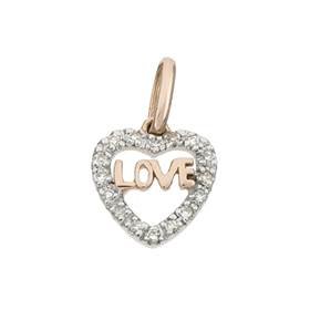 14kr 10mm 7pts/16pcs heart charm style g