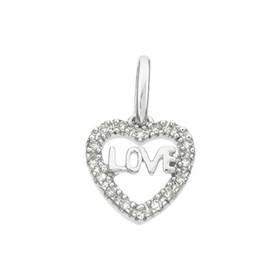 14kw 10mm 7pts/16pcs heart charm style g