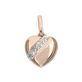 14kr 10mm 3pts/7pcs heart charm style h