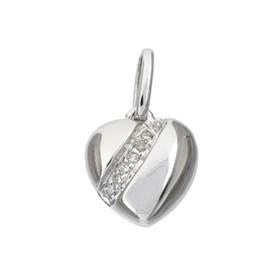14kw 10mm 3pts/7pcs heart charm style h