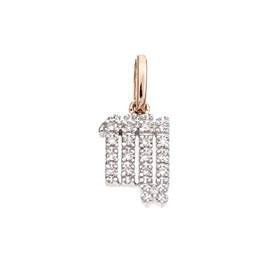 14kr 12mm 7pts/17pcs virgo charm