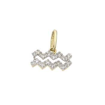 14ky 11mm 6pts/14pcs aquarius charm
