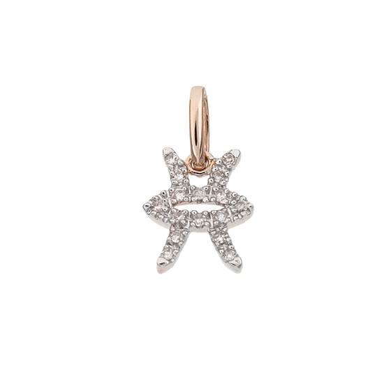 14kr 10mm 7pts/16pcs pisces charm