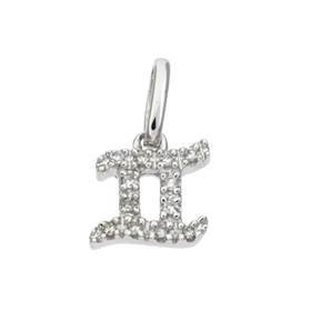 14kw 9mm 5pts/12pcs gemini charm
