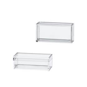 clear acrylic empty rectangle gemstone box 28572-bx