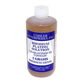 rhodium plating solution 2 grams bottle