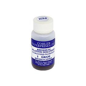 rhodium pen plating solution 1 gram bottle