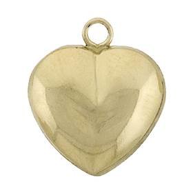 14ky 7mm heart charm